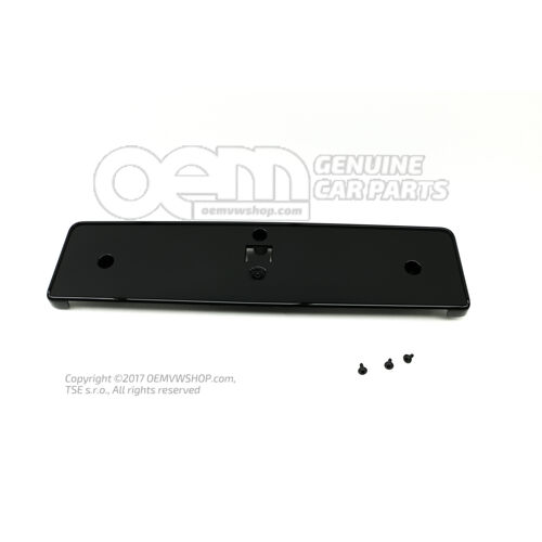 Rendszámtartó fekete-fényes Audi A8/S8 Quattro 4H 4H0807285Q T94