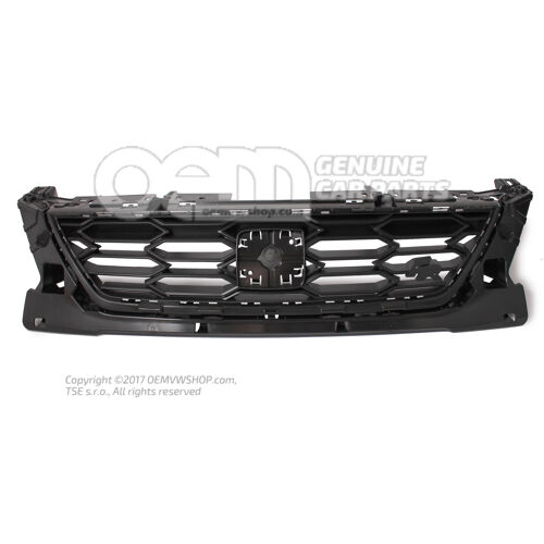 Hűtőrács szatén fekete Seat Leon 5F 5F0853654J 9B9