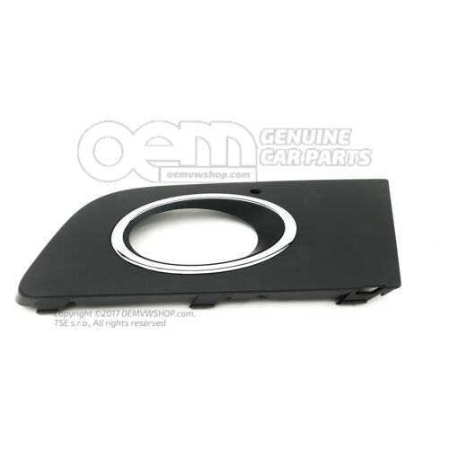 Ködlámpa burkolat burkolat szatén fekete/magas króm Volkswagen Amarok 2H 2HH807489B RYP