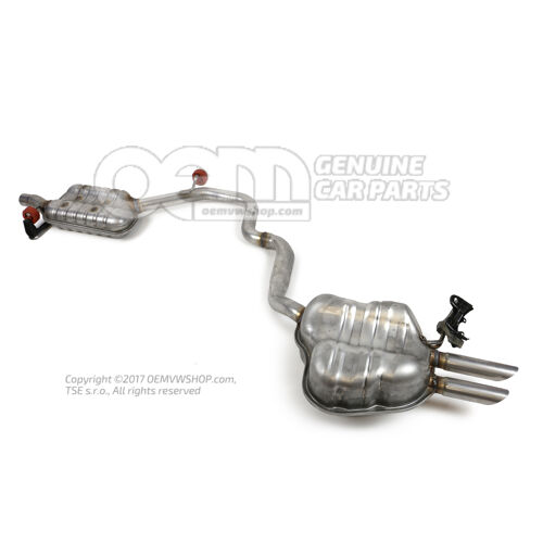 Középső hangtompító hátsó hangtompítóval Skoda Octavia 1Z 1Z0253181L
