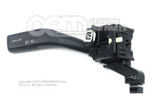 Irányjelző kapcsoló, távolsági és tompított fény, fényszóró villogó és parkolólámpa szatén fekete 1K0953513E 9B9