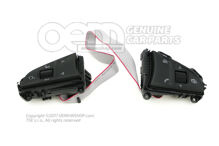 Többfunkciós gombok kormányhoz nyomógomb készlet szatén fekete/fehér 3V0919719A WHS