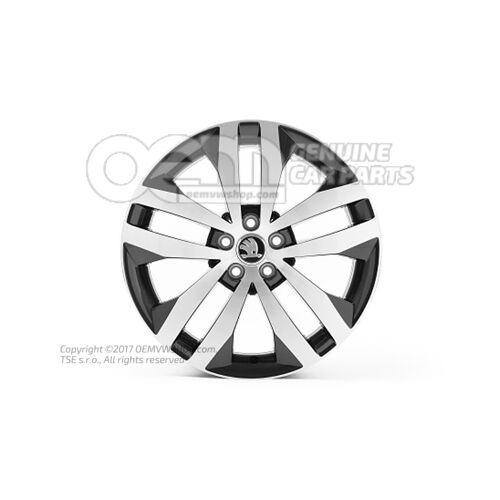 Alumínium felni fekete metál 5J0071497C FL8