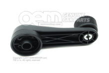 Ablakhajtókar szatén fekete 1H0837581D 9B9 (1)