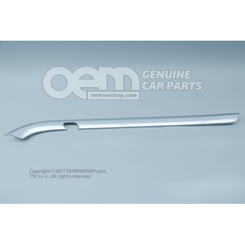 Díszléc ajtókárpitos panelhez szatén fekete/galvano/ magasfényű króm Skoda Superb 3U 3U5867460J K98