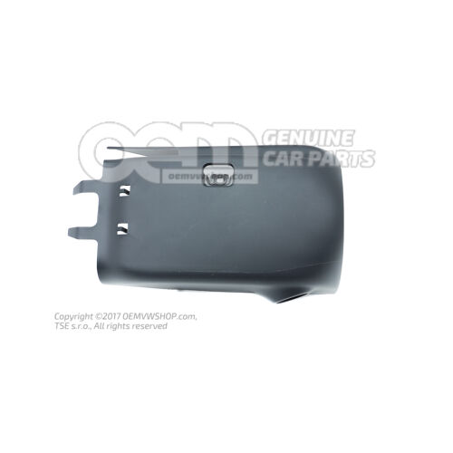 Kormányoszlop kárpitozás Szatén fekete 5E0858559H 9B9