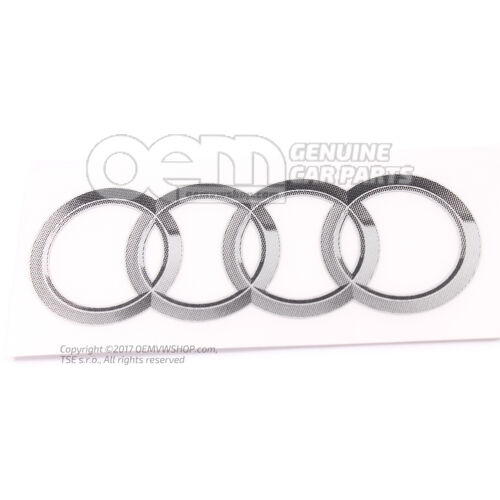 Adattábla audi embléma 8R0060306