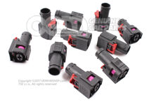 Lapos érintkezőház csatlakozóelem vezérlőegység izzítógyertyához 4G0906234C (3)