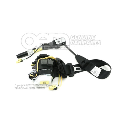 Hárompontos automata ülés fekete Volkswagen Tiguan 5N (Észak-Amerika) 5N1857705G RAA
