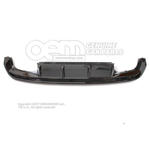 Hátsó diffúzor fekete Volkswagen Golf 5G 5G9807568P 041
