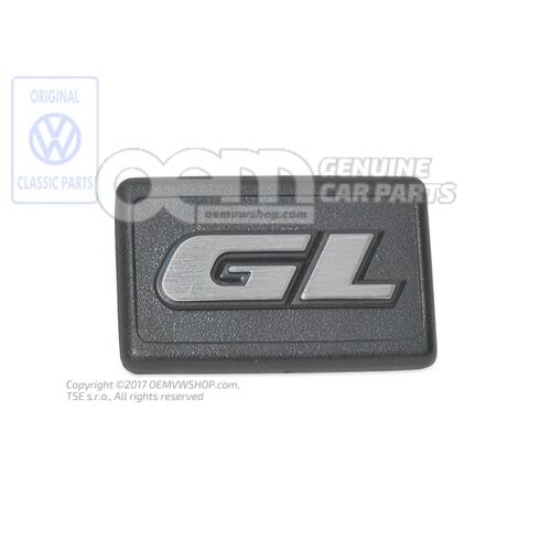 Felirat szatén fekete/króm special 191853688Q GX2