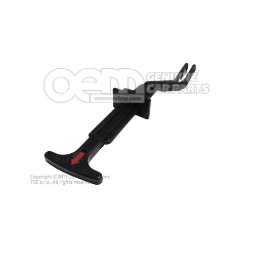 Release rod satin black