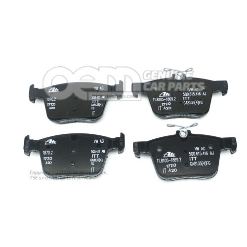 1 készlet fékbetét tárcsafékhez 5Q0698451T