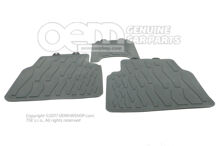 1 készlet minden időjáráshoz használható lábszőnyeg, titán fekete 10A061512  82V