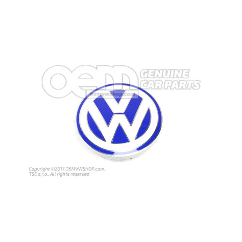 Cover cap bright silver/blue/white