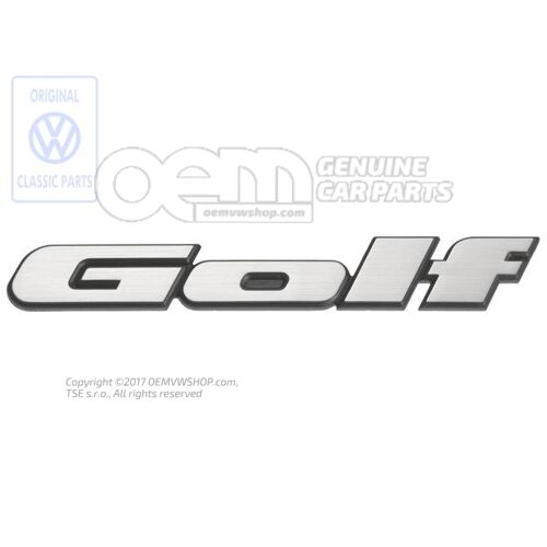 Golf hátsó embléma a Golf Mk2-hez 191853687J GX2