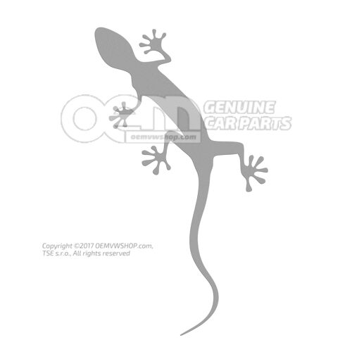 Dekoratív fólia, 'gecko', fólia ezüst 4L0064317  Z7G