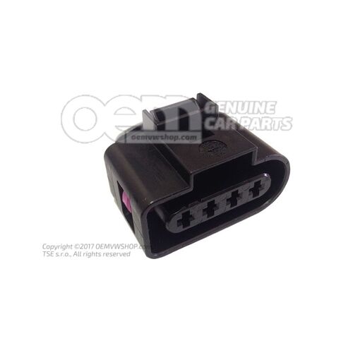 Lapos érintkezős ház érintkezőreteszelő mechanizmussal ablaktörlő motor 4B0973724