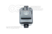 Kapcsoló fűthető hátsó ablakhoz szatén fekete Skoda Superb 3U 3U0959621A B98