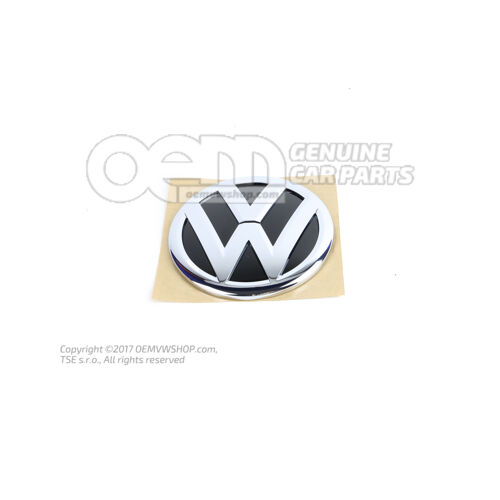VW embléma króm színek/fekete 1S6853630  FXC