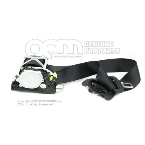 Hárompontos automata ülés fekete Volkswagen Polo Hatchback 6R 6R3857706B RAA