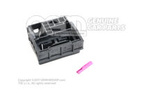 Lapos érintkezőház kiegészítő érintkezőzárral és kiegészítő csatlakozóház-rögzítésekkel 8X0035444