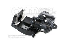 4N0615403H QB7 Audi A8/S8 fekete Féknyereg ház szervomotorral, feltöltve és öblítve fékbetétek nélkül mérete 350x28mm bal hátsó 4N0615403H QB7 (3)