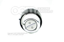 Kapcsoló gyöngyszürke/króm matt selyem 1K9959561  YBD (3)