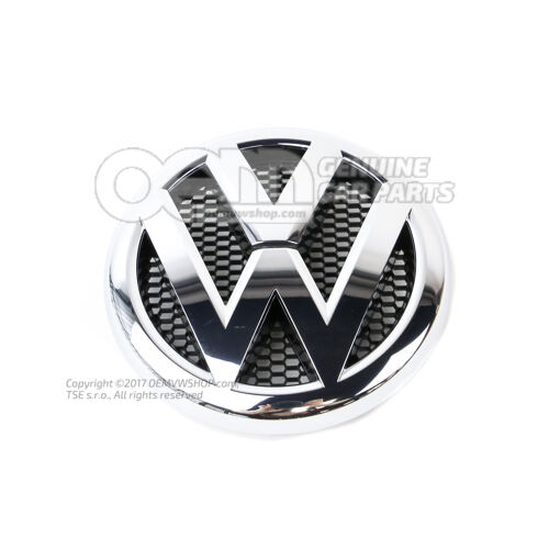 VW embléma króm színek/fekete 2H0853601A ULM