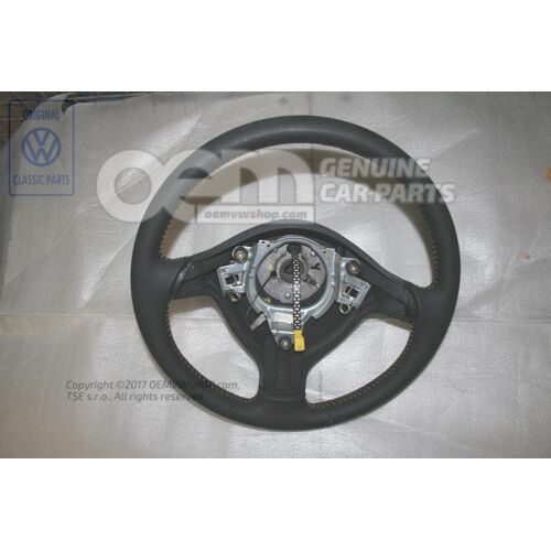 Kormánykerék (bőr) fekete/sárga 1E0419091E HUW