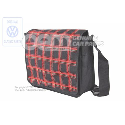 GTI táska kockás fekete/piros ZCP901287