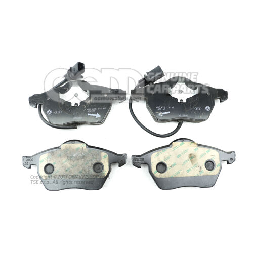 1 készlet: fékbetétek kopásjelzővel tárcsafékhez 8E0698151J