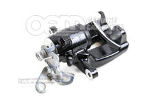 8J0615423E Audi A3/S3/Sportback/TT/TTS/TTRS/Coupe/Roadster/RS3 Golf Cabriolet /Golf/Variant/4motion fekete Féknyereg ház fékbetét nélkül kerámia féktárcsabetétes járművekhez mérete 310x22mm bal hátsó 8J0615423E (1)