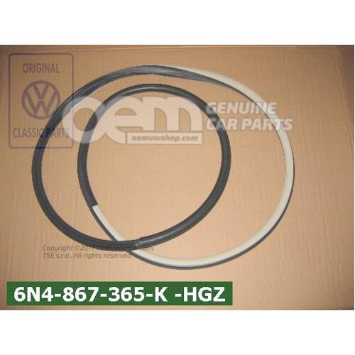 Ajtótömítés szatén fekete/krém Volkswagen Polo Hatchback 6N 6N4867365K HGZ