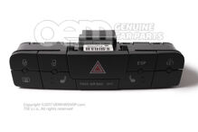 Kombi kapcsoló figyelmeztető lámpához és elektronikus stabilizáló programhoz-ESP- korom 6J0927137ABAT7 (5)