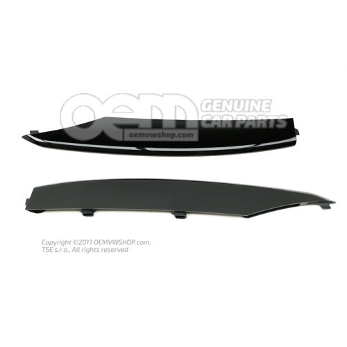 1 garnitúra kárpitok a szellőzéshez, feketén fényes Audi R8 Coupe/Spyder 42 420898460A T94