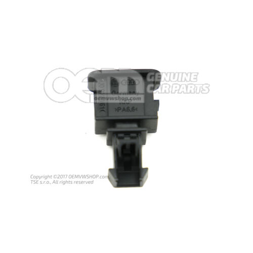 Kerek csatlakozó ház érintkező reteszelő mechanizmussal 1J0972761