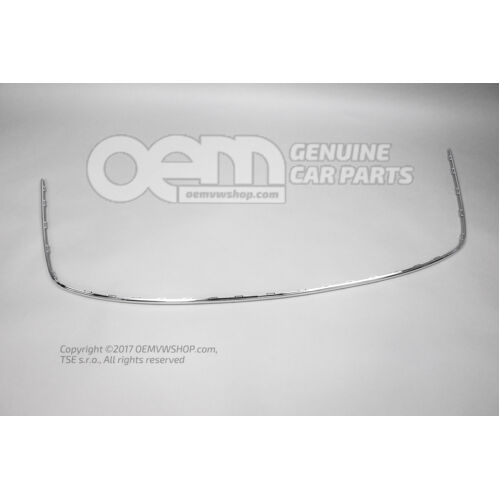Trim strips for bumper chrome
