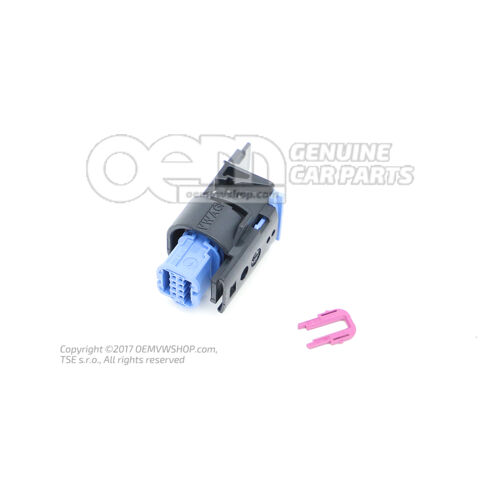 Lapos érintkezőház érintkezőreteszelő mechanizmussal 3G0973708