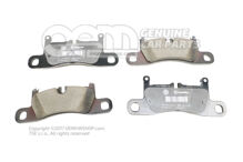 1 készlet fékbetét tárcsafékhez 7P6698451C