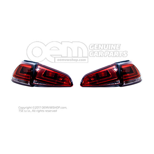 Golf 7 sedan EURO hátsó lámpakészlet RHD OEM01455325