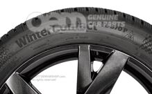 Komplett téli kerék 17"-os alumínium felni hóláncokhoz Ragyogó fekete metál 5E3073627  FL8 (3)