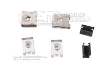 1 szett rögzítő alkatrészek a légterelőhöz 8P0898051A (1)