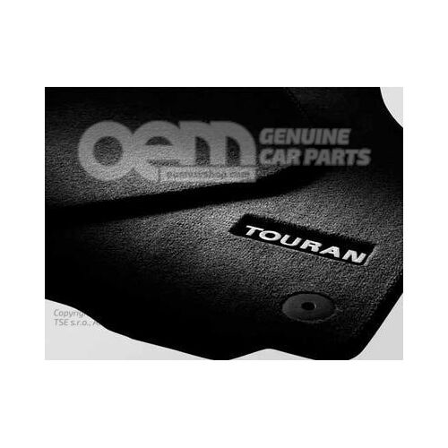 1 garnitúra lábtörlő (textil) fekete Volkswagen Touran 1T3 1T1061270  WGK