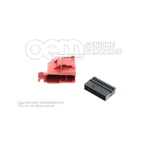 Lapos érintkezőház érintkezőreteszelő mechanizmussal 8E0972420B