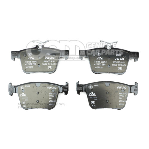 1 készlet fékbetét tárcsafékhez 5Q0698451AC