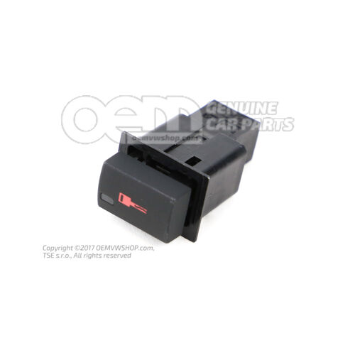 Biztonsági kapcsoló a központi zár rendszer lélekhez (fekete) 8E0962107  5PR