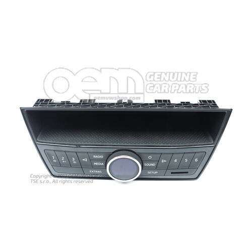 Radio Satin fekete/magas króm 6V0035872F IZY