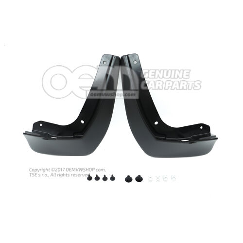 1 set mud flaps (left and right)657075101A