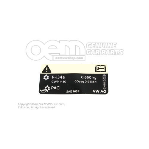„ac” matrica Volkswagen Tiguan 5N (Észak-Amerika) 5N0010008